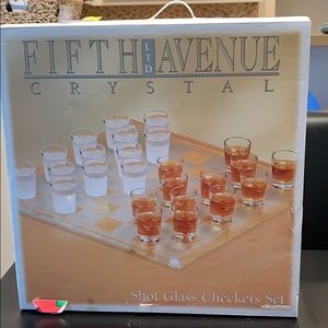 NWT shot glass checker set
